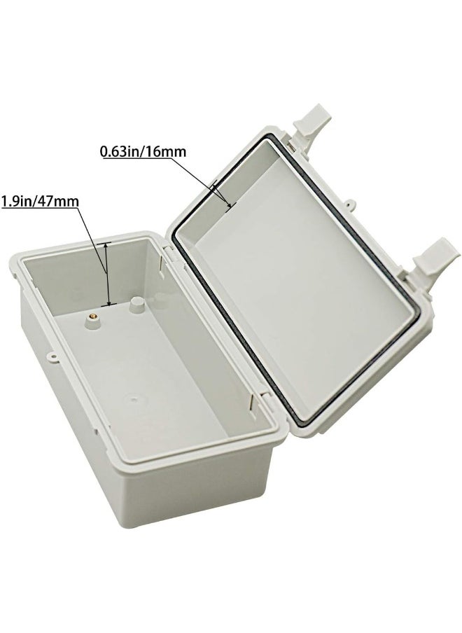 melfi Junction Box ABS Plastic IP67 Weatherproof & Dustproof Electrical Enclosure with Hinged Shell for Outdoor Use, Industrial Equipment and Security Systems  - Image 4