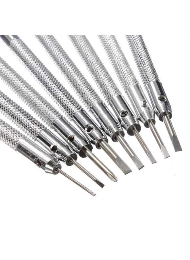 DIY Crafts Diy Crafts CTDIYHI37187 Combo Of Repair Artwork 0820Mm Watchmakers Tools Pack Of 8 Multicolor  - Image 3