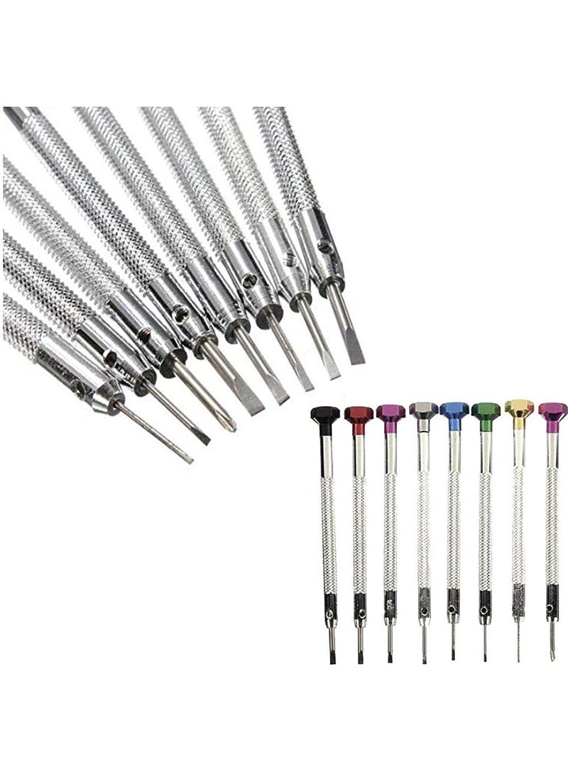 DIY Crafts Diy Crafts CTDIYHI37187 Combo Of Repair Artwork 0820Mm Watchmakers Tools Pack Of 8 Multicolor  - Image 1