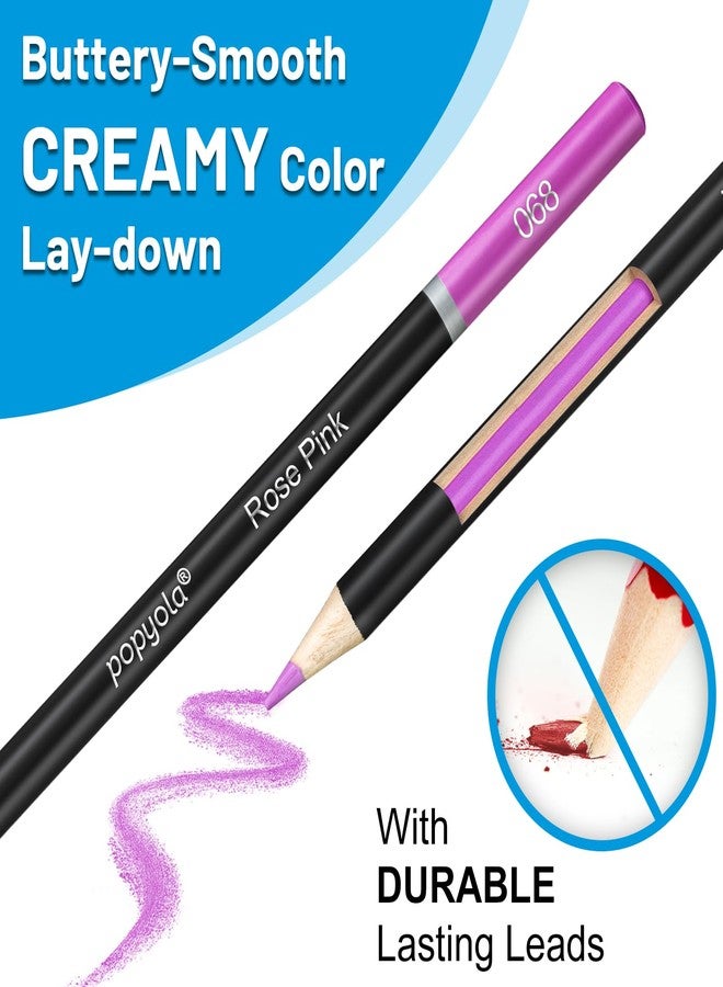 POPYOLA 136 PCS Colored Pencils Set for Adult Coloring Books, 120 Colored Pencils with Sketchbook, Coloring Book, Sharpener, Soft Core Oil-Based Coloring Pencils for Artists Drawing Sketching Blending Shading - Image 5