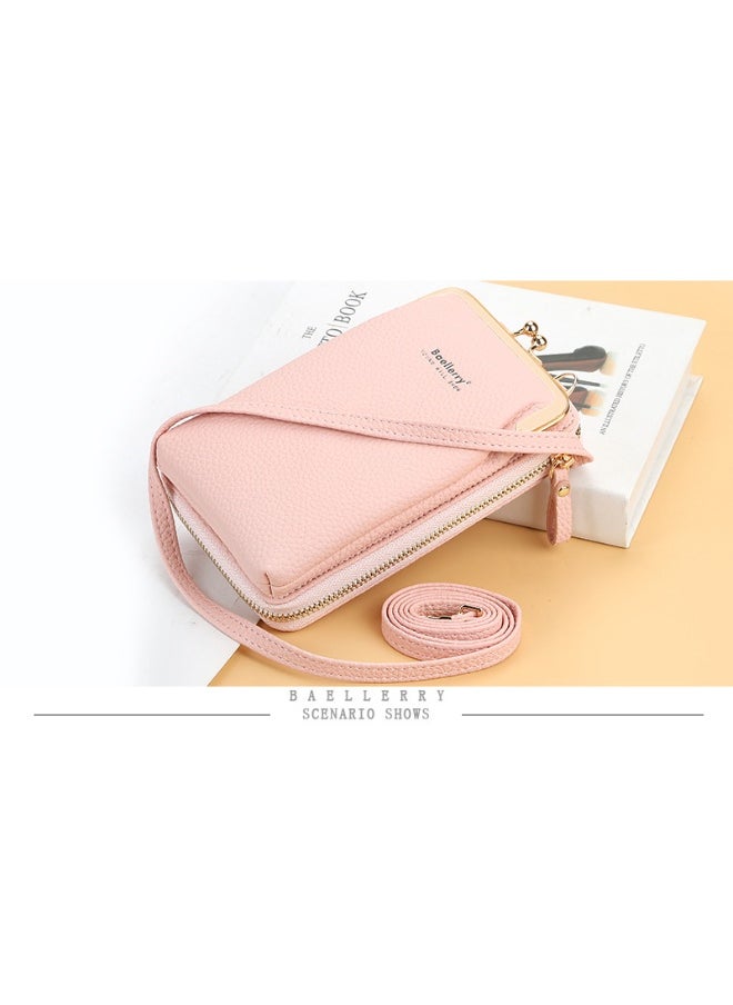 baellerry Korean Mobile Phone Bag Vertical Women's Bag Fashion Senior Sense Women's Single Shoulder Crossbody Bag Purse  - Image 2