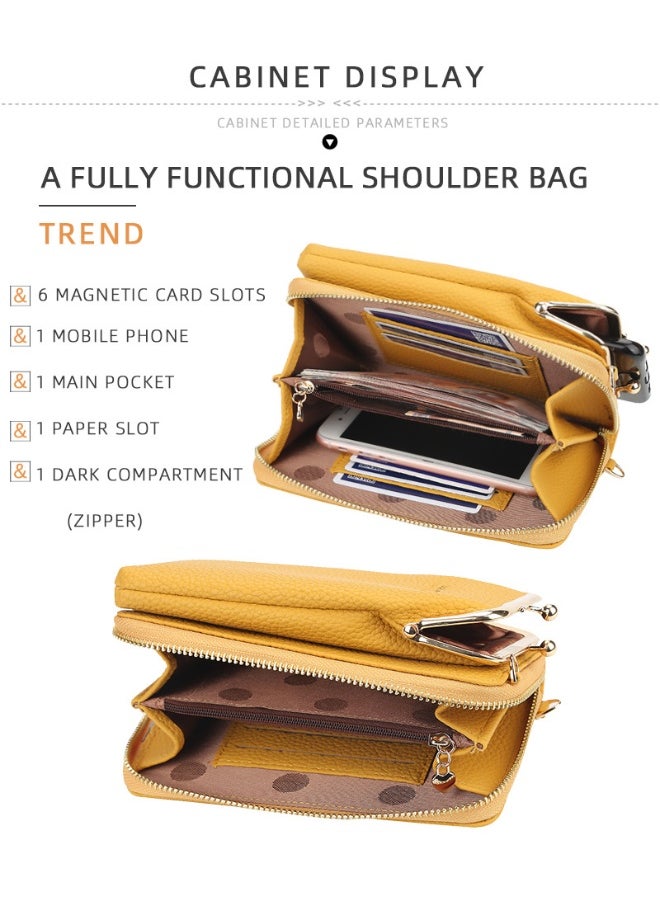 baellerry Korean Mobile Phone Bag Vertical Women's Bag Fashion Senior Sense Women's Single Shoulder Crossbody Bag Purse  - Image 5