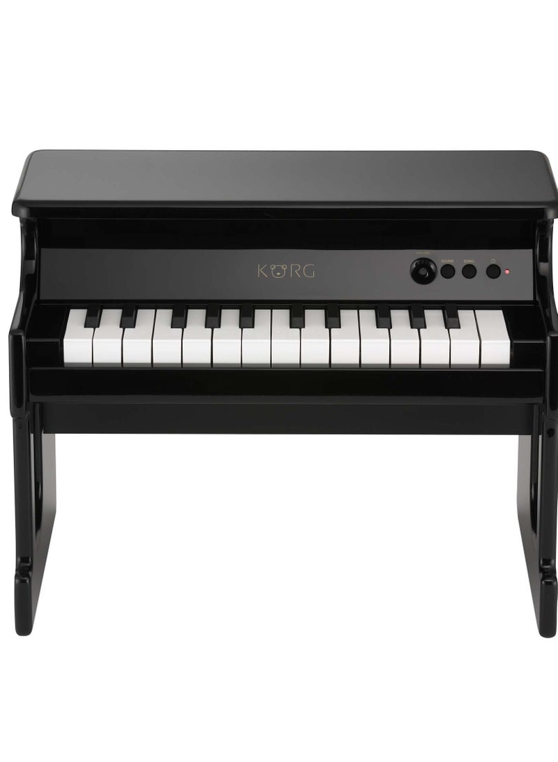 Korg TINYPIANO-BK TinyPiano Digital Toy Piano | Natural Touch Mini Keyboard | Velocity Sensitive | 25 Sounds | Onboard Speaker | Black - Image 1