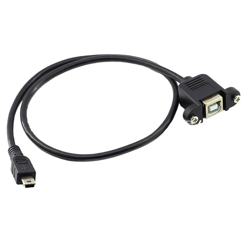 كابل طابعة USB إلى B، ذكر 5 سنون إلى أنثى B مع براغي للطابعات، للموظفين والطلاب الذين يحتاجون إلى توصيل الطابعات وأجهزة الكمبيوتر - Image 3