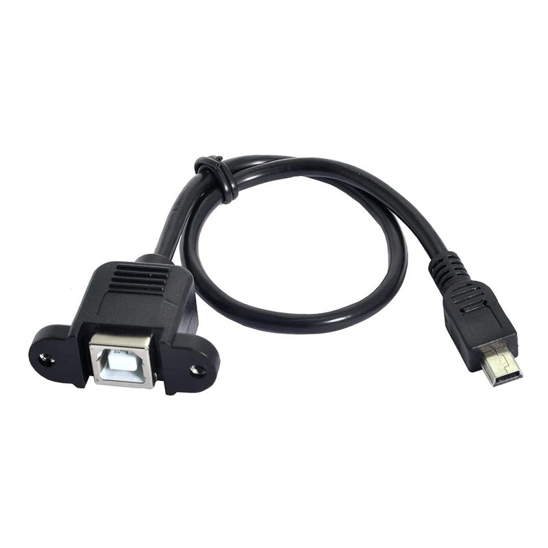 كابل طابعة USB إلى B، ذكر 5 سنون إلى أنثى B مع براغي للطابعات، للموظفين والطلاب الذين يحتاجون إلى توصيل الطابعات وأجهزة الكمبيوتر - Image 1