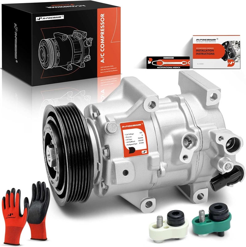 A-Premium AC Compressor with Clutch for Hyundai Sonata 2015-2017 - Image 1
