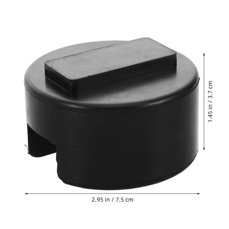 Heavy Duty Circular Rubber Jack Pads for Car Lift Compatible with Jack Stands Black - Image 3
