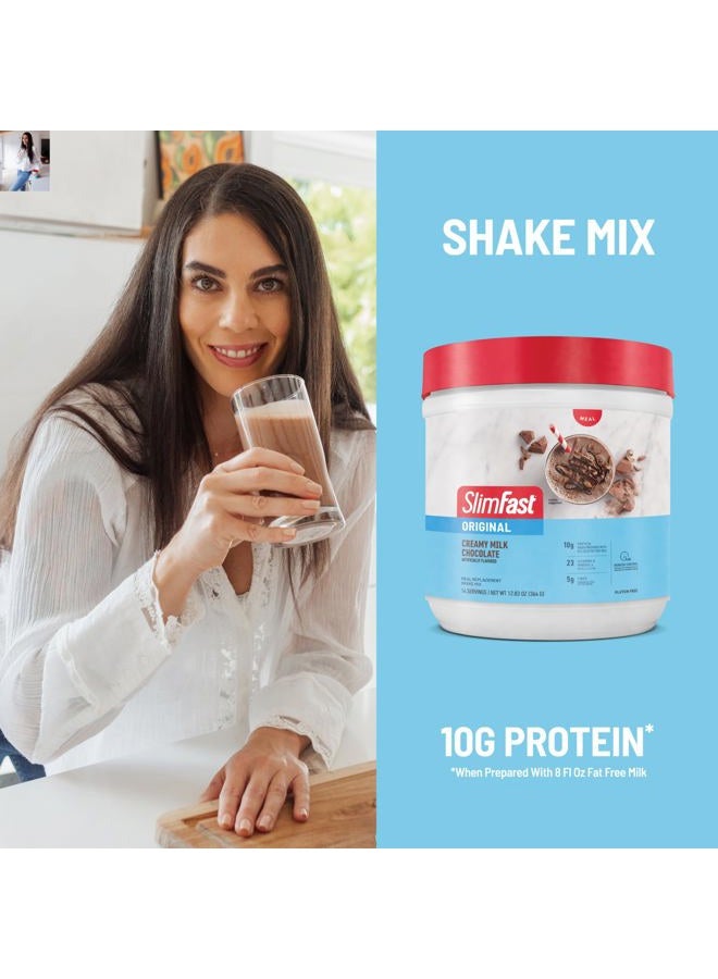 SlimFast Original Meal Replacement Powder, Creamy Milk Chocolate, Weight Loss Shake Mix, 10g of Protein, 14 Servings (Pack of 3) (Packaging May Vary) - Image 4