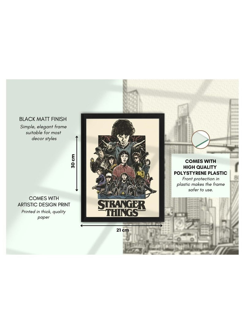 إم إي سي سترينجر ثينجس مجموعة من ثلاث لوحات جدارية مقاس 21x30 سم - Image 4