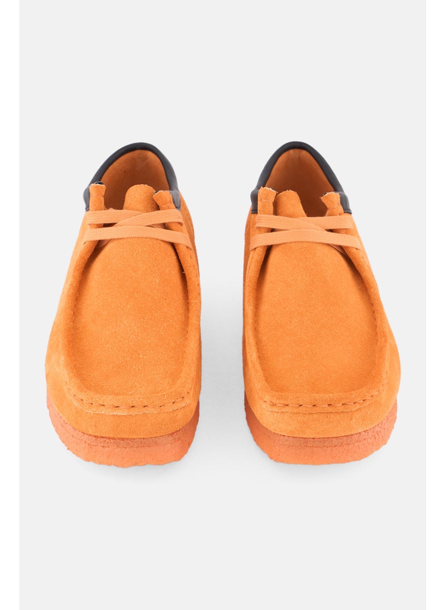 clarks Men Wallabee Lace Up Casual Shoes, Orange  - Image 4
