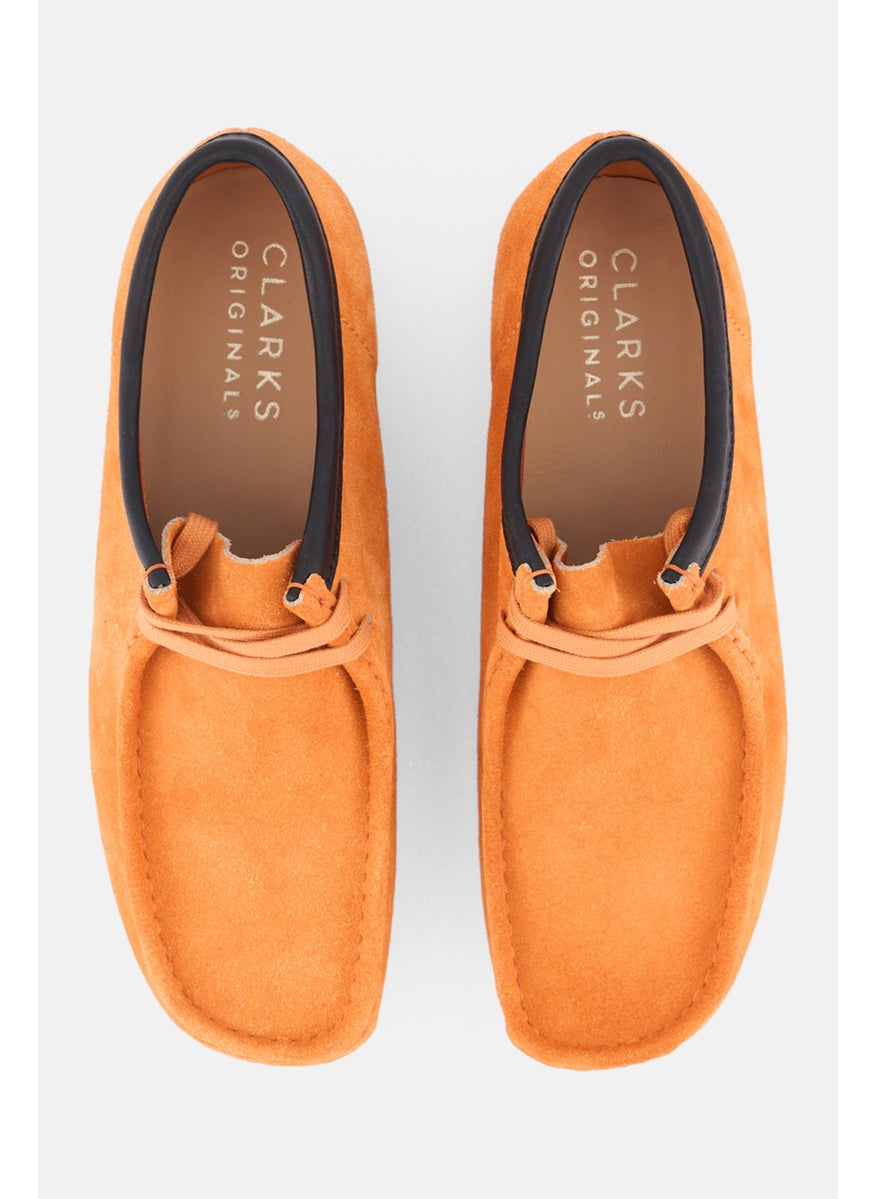 clarks Men Wallabee Lace Up Casual Shoes, Orange  - Image 3