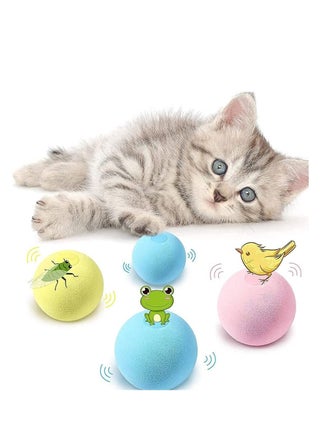 Cat Toy Balls Sing Ball 3 Pcs Upgrade Kitten Plush Ball, Newest Lifelike Animal Chirping Sounds-Bird Frog and Cricket Built-in Catnip Interactive Kicker Toys for Indoor - pzsku/Z8FB6B3952BAB34C735A7Z/45/_/1702017106/e115259d-9cd6-4c27-be36-2ae6ae5bfd3c