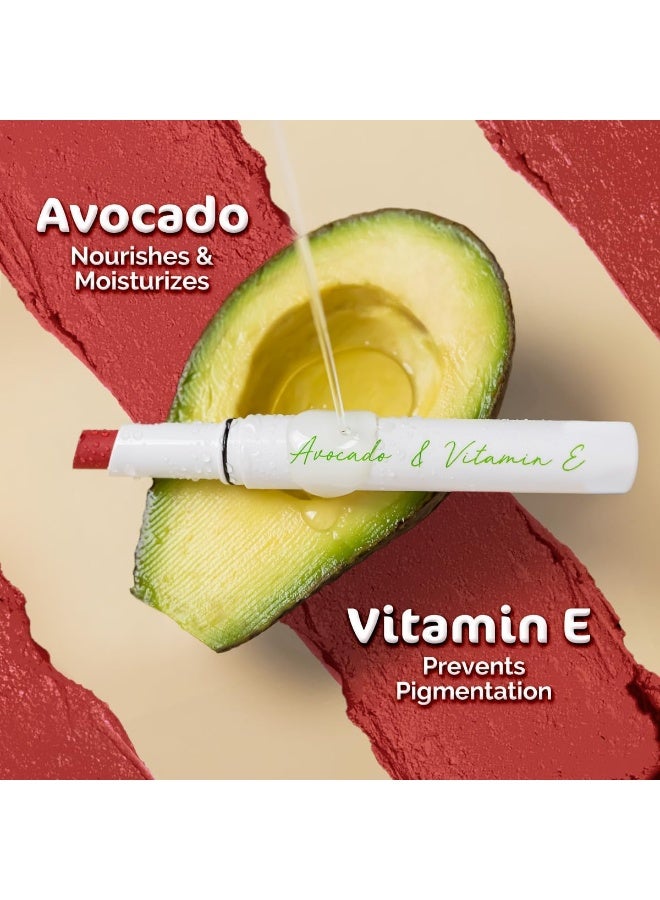 ماما إيرث أحمر شفاه مطفي مرطب يدوم طويلاً مع زيت الأفوكادو وفيتامين E يدوم 12 ساعة، 2 غرام، لون الخوخ الطبيعي - Image 4