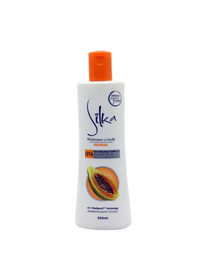 Papaya Whitening Lotion SPF6 200 ML
