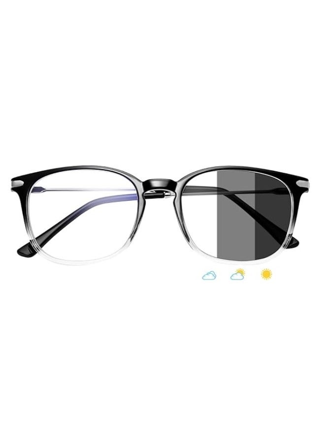 RATSAW Photochromic Blue Light Blocking Glasses for Men Women Anti Blue Light Eyewear Transparent Gaming Glass Clear Classic Ultra Lightweight TV PC Computer Laptop anti Eye Fatigue  - Image 2