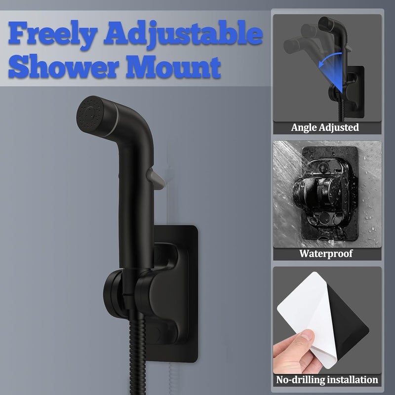 YDmeet Dog Shower Attachment Metal, Pet Shower Attachment for Fast and Clean Pet Bathing and Dog Washing, Brass 3-Way Diverter, Adjustable Pet Shower Sprayer, 7 ft Hose and Shower Holder, Black - Image 5