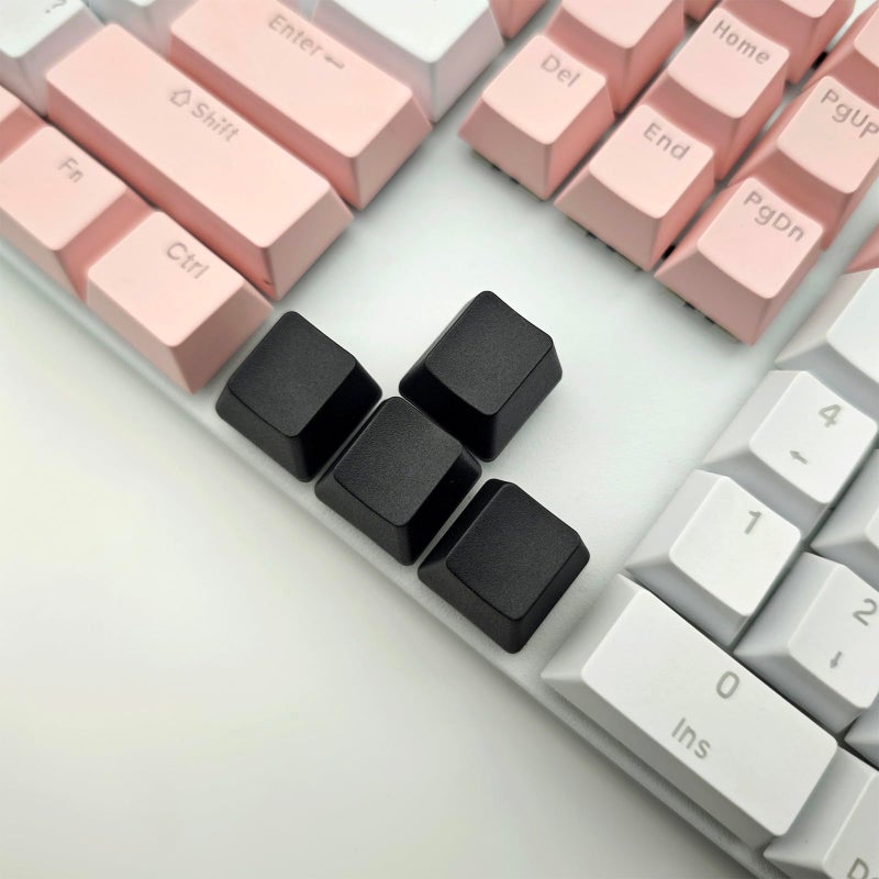 Elacgap OEM Profile Blank Black Keycaps PBT Material 1U R4 Keycap for MX switches Mechanical Keyboard (Black, 20pcs) - Image 4