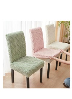 Generic Jacquard dining chair covers - set of 6 chairs (off white)  - Image 1