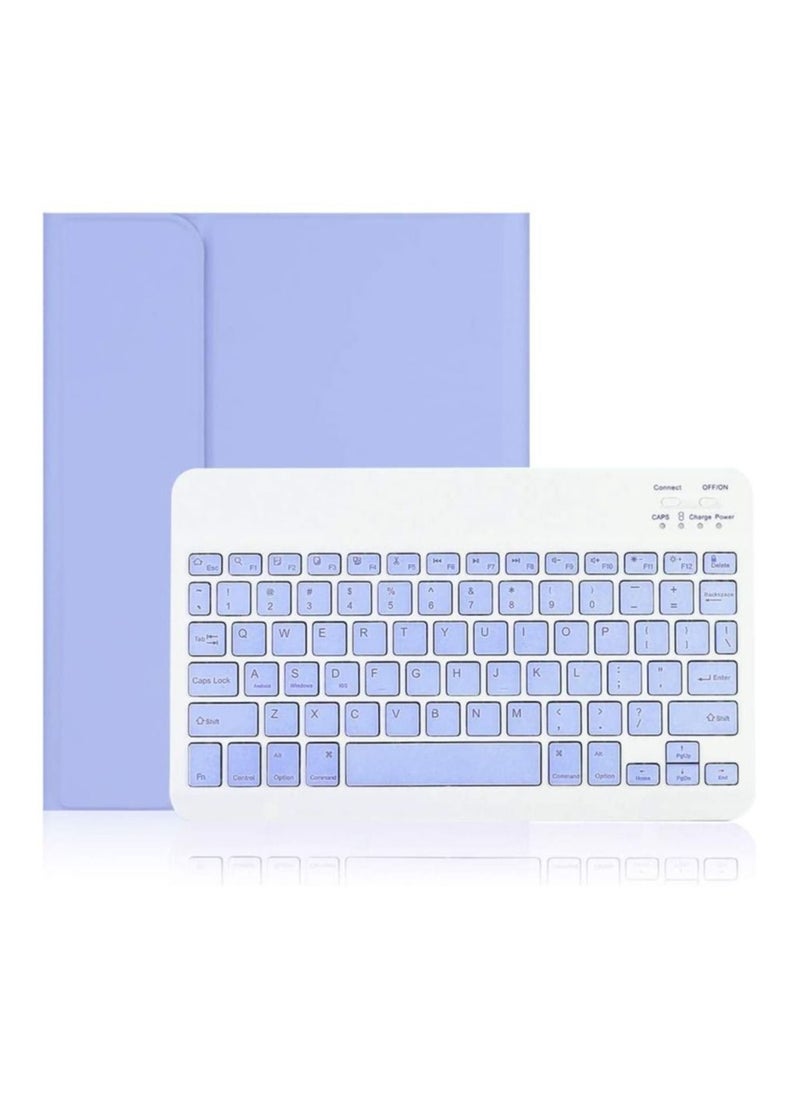 Generic - Arabic and English Keyboard Case for iPad 10th Generation(2022,10.9 Inch)/ iPad 11th Generation(2025,11 inch), Detachable Wireless Keyboard Pencil Holder Slim Leather Smart Cover with Mouse - Image 1