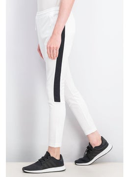 Reebok بنطال رياضي رجالي بخطوط جانبية، أبيض/أسود  - Image 4