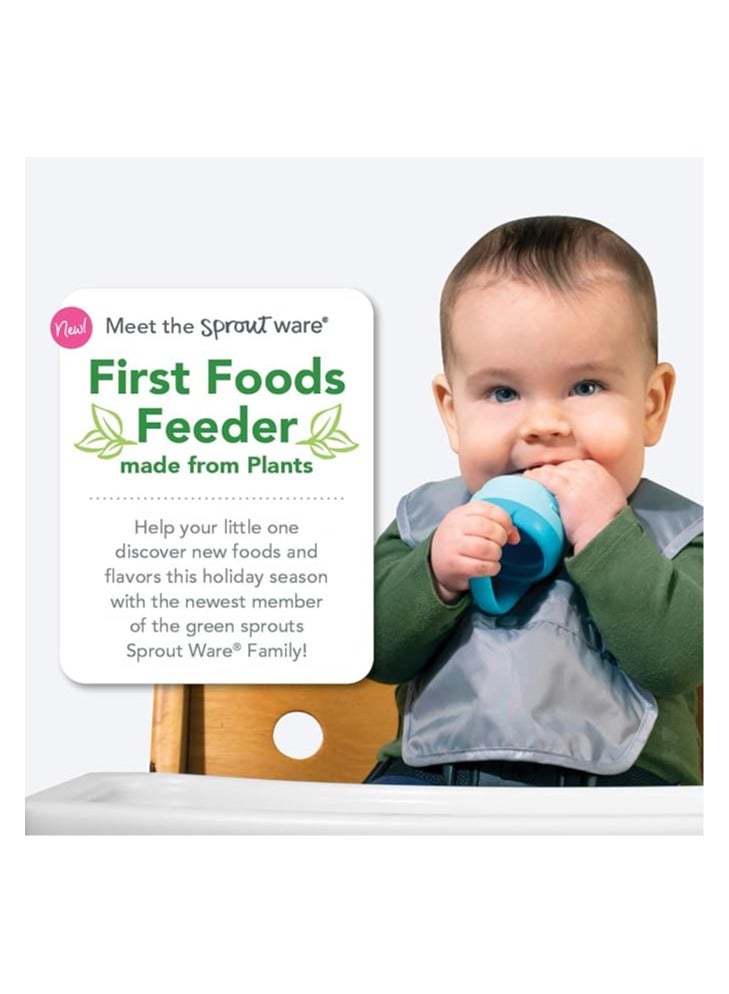 جرين سبراوتس وعاء طعام سبراوت وير فيرست فودز المصنوع من النباتات يشجع على التغذية الذاتية، مصنوع من السيليكون النباتي المعالج بالبلاتينيوم من جرين سبروتس - Image 3