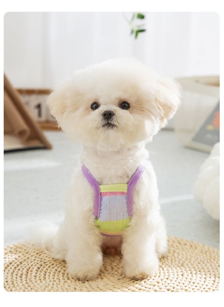 A.M Pet vest hollow breathable summer cat dog Teddy dog short sleeve suspenders  Clothing that pulls cute feet - Image 5