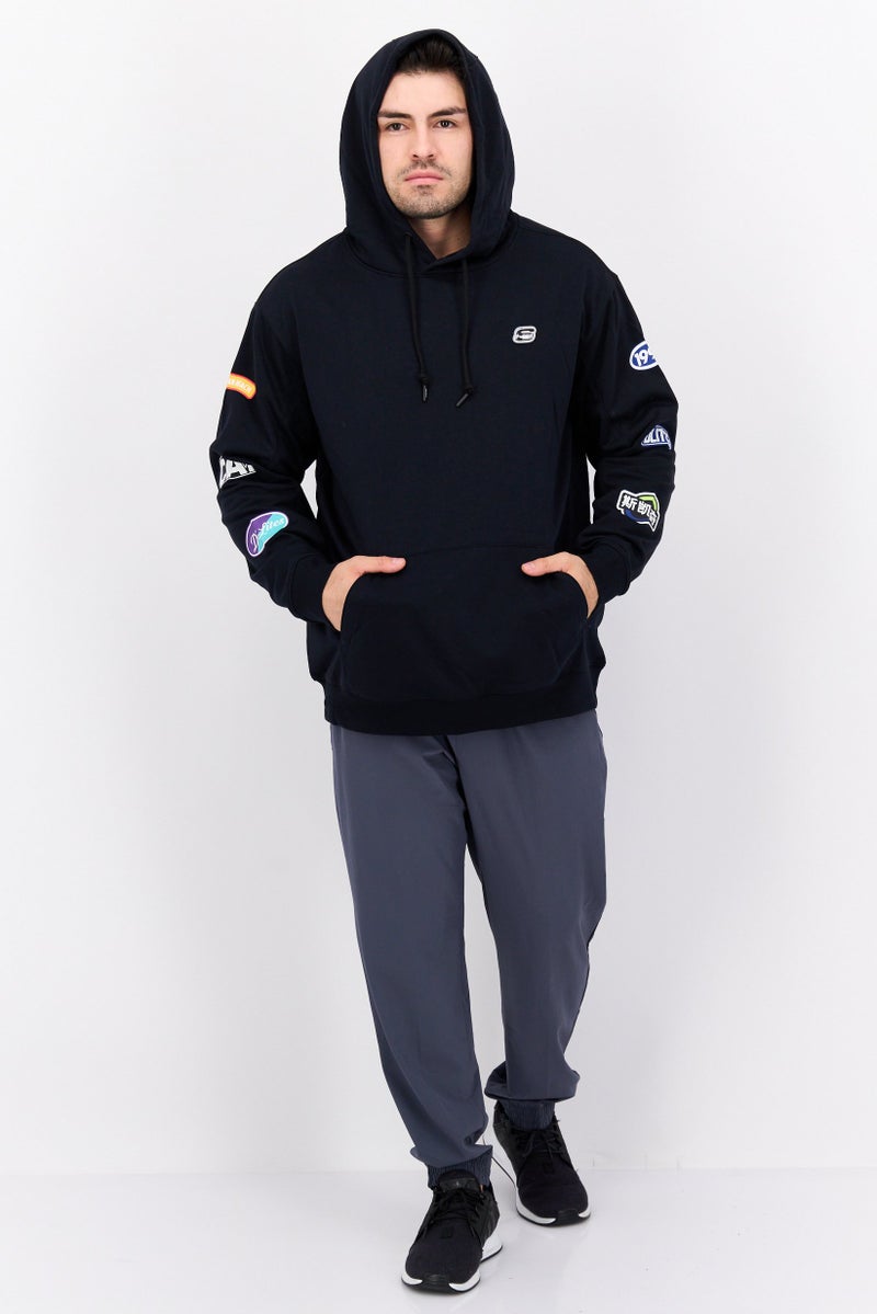 SKECHERS Men Sportswear Fit Training Sweatshirts, Black - Image 4