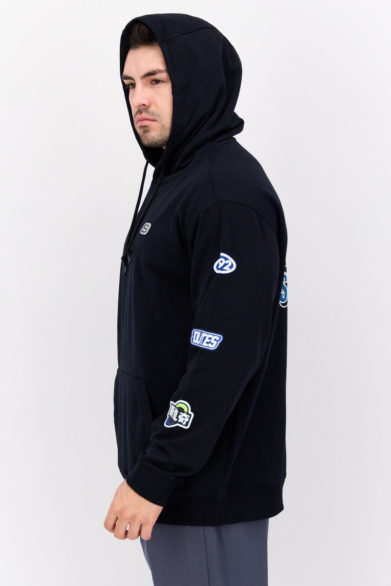 SKECHERS Men Sportswear Fit Training Sweatshirts, Black - Image 2