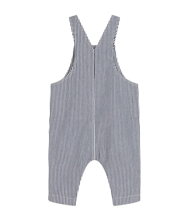 Petit Bateau Baby's long canvas dungarees