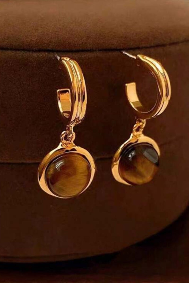 Dangle Charms Elegant & Trendy Gold Plated Earrings For Women - Image 3