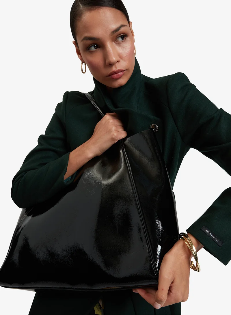 تيد بيكر Thin Strap Crinkle Large Slouchy Tote Ba