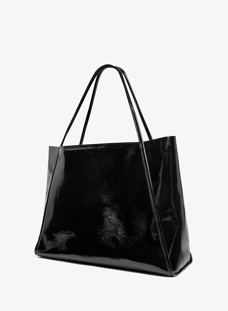 تيد بيكر Thin Strap Crinkle Large Slouchy Tote Ba