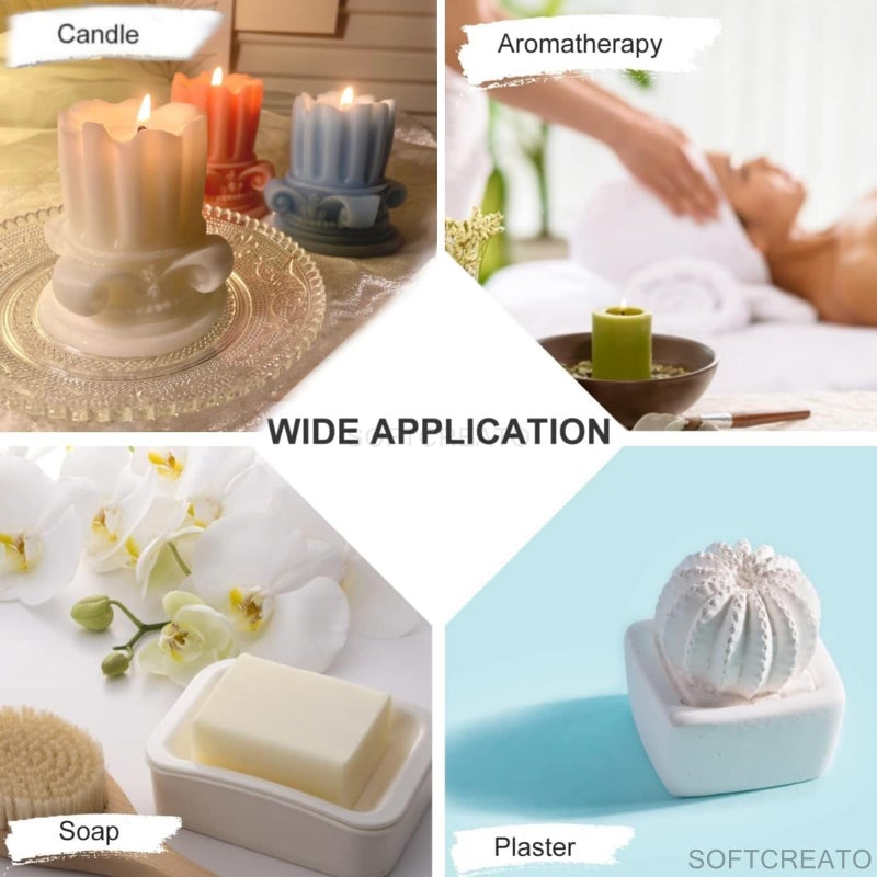 SOFTCREATO 3D Roman Pillar Candle Candle Making Molds | Roman Column Silicone Fondant Mold | for DIY Handmade Candle ,Chocolate, Cake Décor, Aromatherapy, Soap, Polymer Clay Resin Craft Making (Roman Column) - Image 5