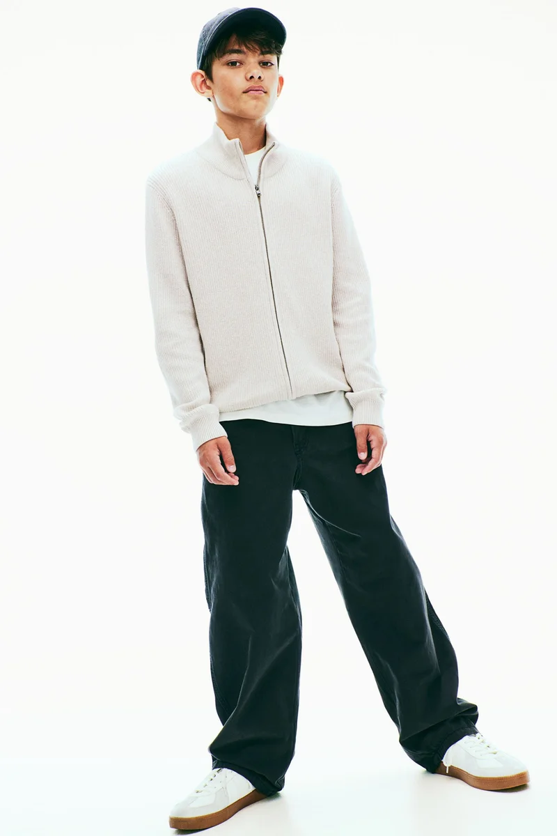 H&M Zip-Through Cotton Cardigan
