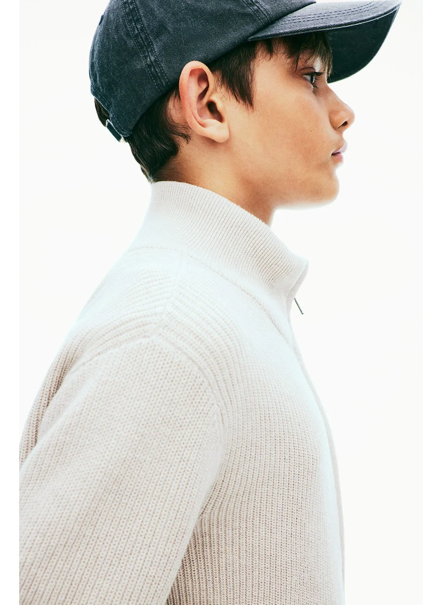 H&M Zip-Through Cotton Cardigan