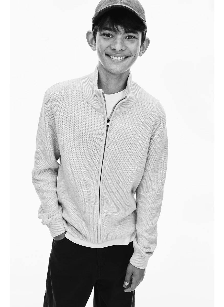 H&M Zip-Through Cotton Cardigan