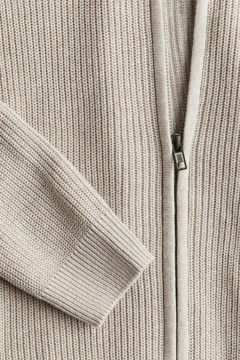 H&M Zip-Through Cotton Cardigan
