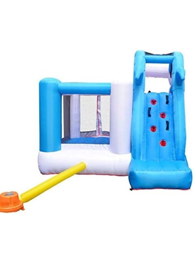 Rainbow Toys ألعاب RBW قلعة قابلة للنفخ على شكل سمكة قرش زلاجة نطاطة للأطفال وسادة قفز ألعاب مائية ترفيهية قابلة للنفخ مسبح تجديف - Image 5