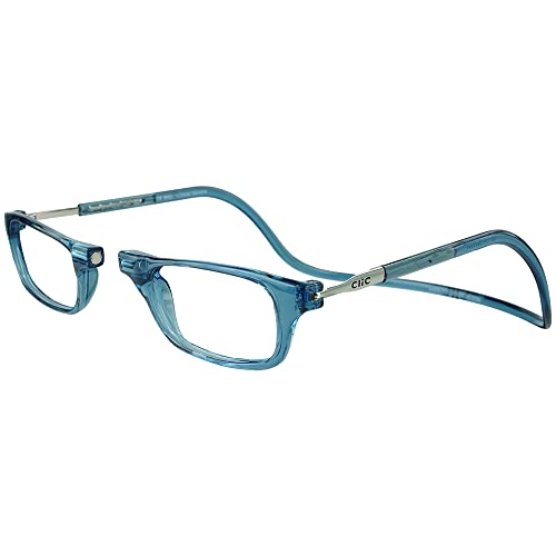 Clic Magnetic Reading Glasses for Men or Women, Computer Readers, Original (S-M, Jean Blue, 1.75 Magnification) - Image 1