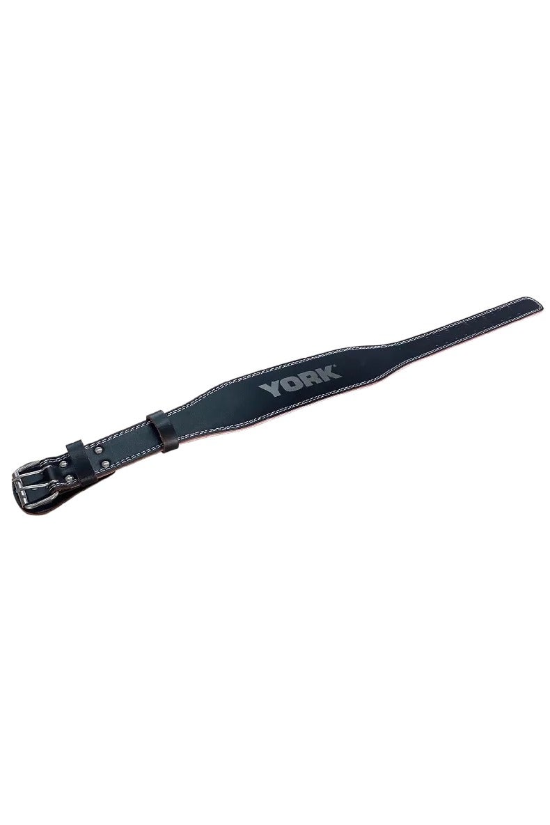 YORK Leather Weightlifting BLACK SPLIT / DOUBLE STITCHED large size - Image 1