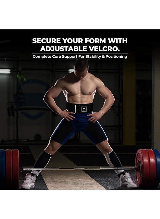 YORK Leather Weightlifting BLACK SPLIT / DOUBLE STITCHED large size - Image 4