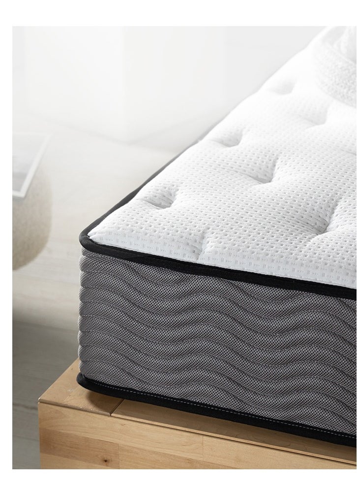 Zinus Pocket Spring Hybrid Mattress, King, Fiberglass Free, Medium Feel, Motion Isolation, Certified Safe Foams & Fabric, Mattress in A Box (193.0 X 203.2 X 30.5 CM) - Image 2