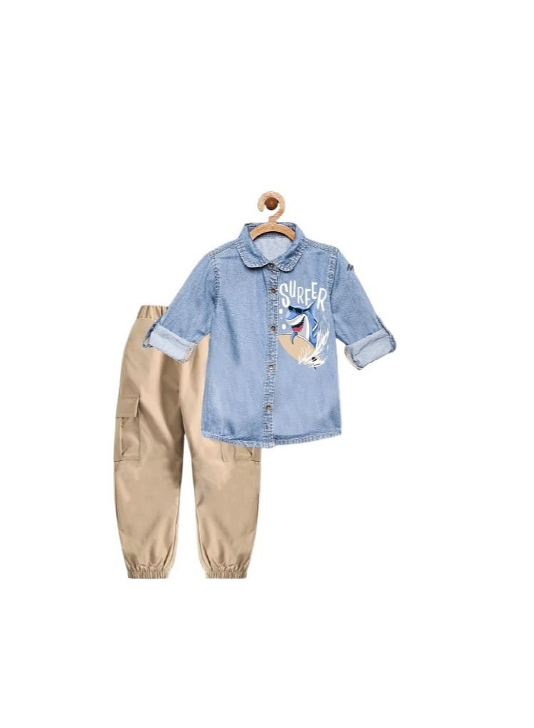 Boys' two-piece chemise set 