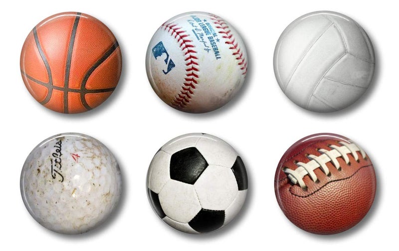 Sports Magnets Locker Magnets for Boys Football Basketball Soccer Volleyball Golf Baseball