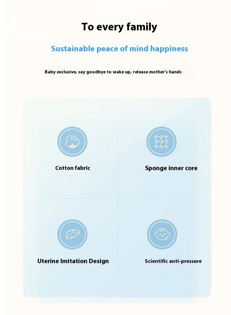 SISGL سرير بيبي لوونجر عش بيبي للنوم قابل للإزالة والغسل سرير حماية بيبي محمول للأطفال سرير بيونيك لغرفة النوم هدية للأطفال من 0-24 شهر يمكن استخدامه للسفر والتخييم - Image 3