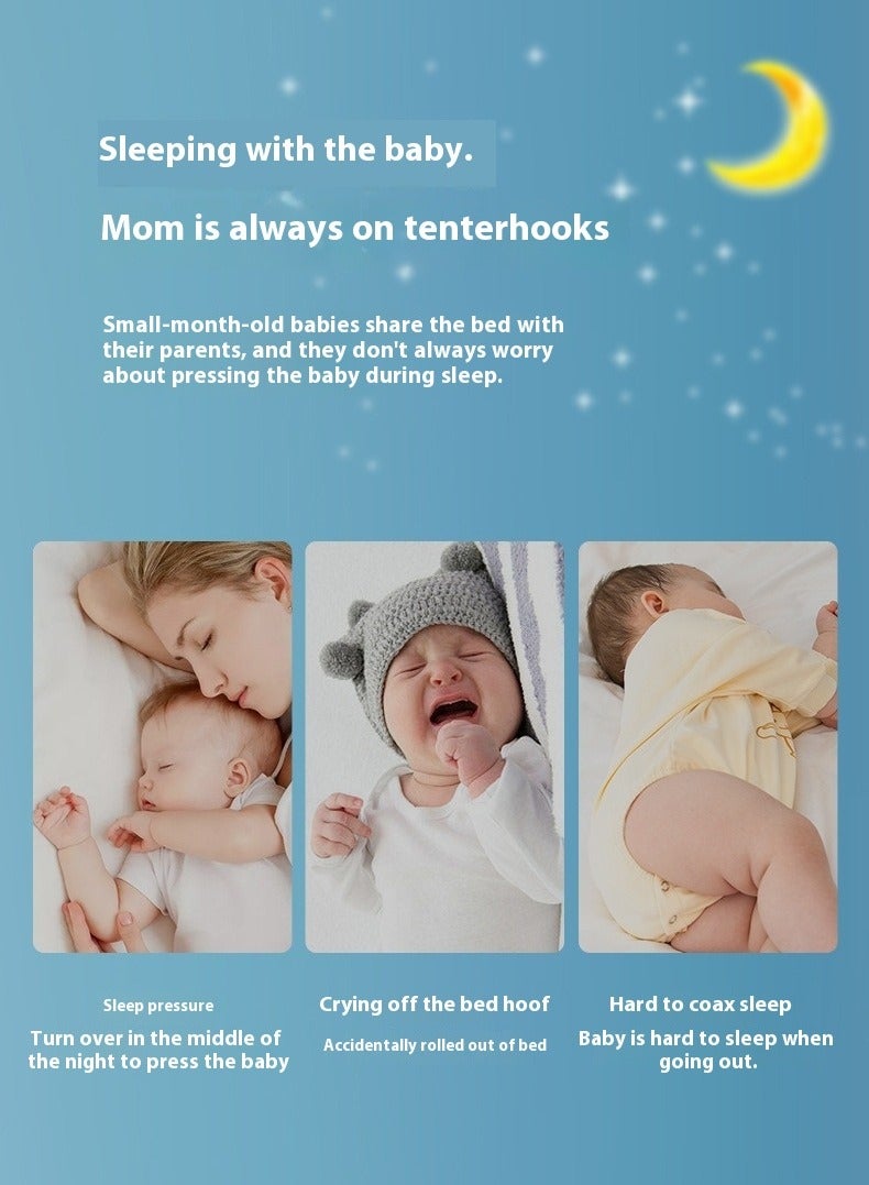 SISGL سرير بيبي لوونجر عش بيبي للنوم قابل للإزالة والغسل سرير حماية بيبي محمول للأطفال سرير بيونيك لغرفة النوم هدية للأطفال من 0-24 شهر يمكن استخدامه للسفر والتخييم - Image 4