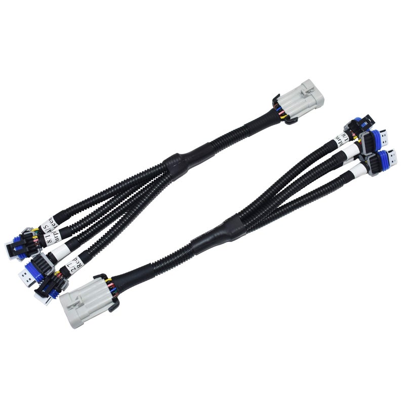 ATeam Performance LSX Ignition Coil Harness Pair 12 Inch 4Plug LS Relocation Kit Compatible with Chevy Small Block V8 Gen 293 325 346 350 364 376 427 Ignition Connector