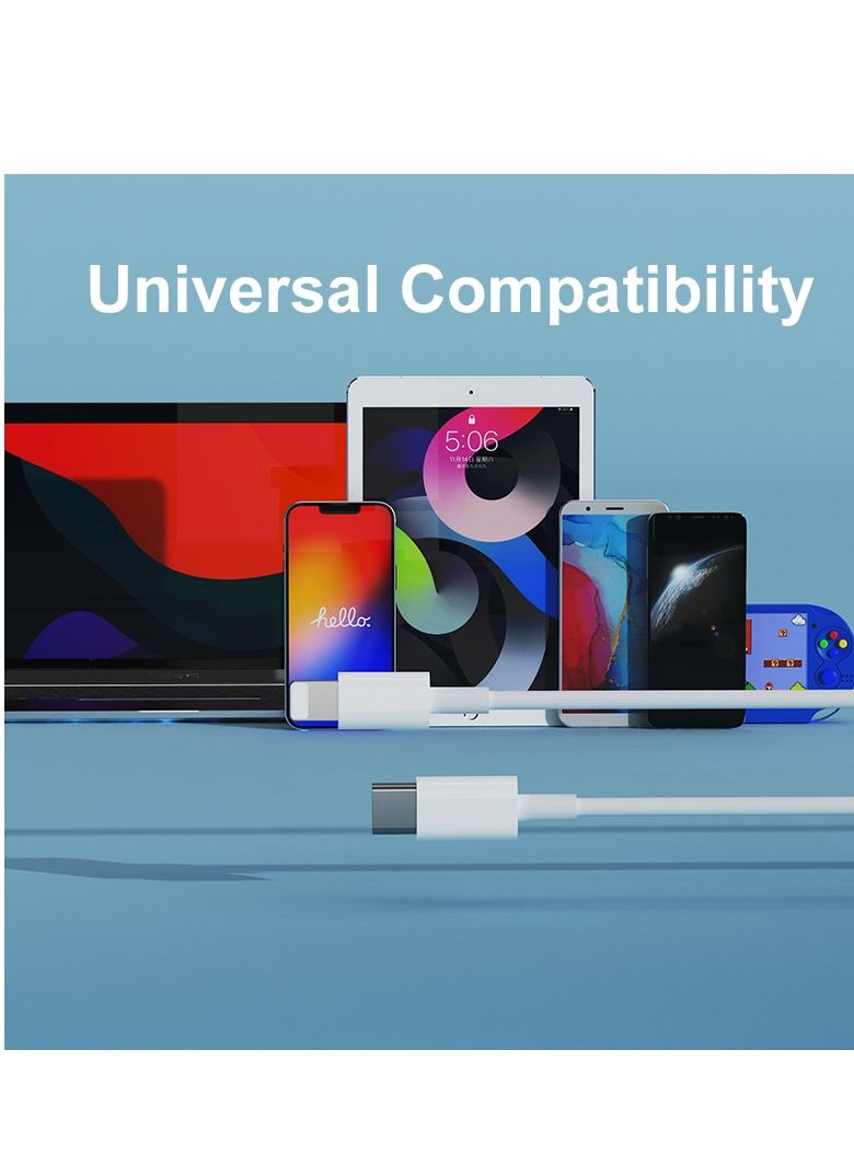 20W Type C Charging Block USB C Fast Charger Box with Cable 3FT USB C to Type C for Samsung Galaxy A03s/S21 FE 5G/A13 5G/S22/S20,A73/A53,Z Flip 3/Z Fold 3 5G,