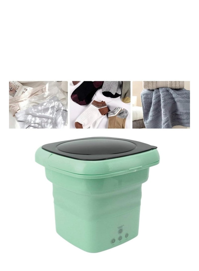 إيباسكت غسالة ملابس صغيرة محمولة أوتوماتيكية قابلة للطي لملابس الأطفال والجوارب والملابس الداخلية والأشياء الصغيرة 6 لتر  240 فولت، تحميل علوي - Image 4