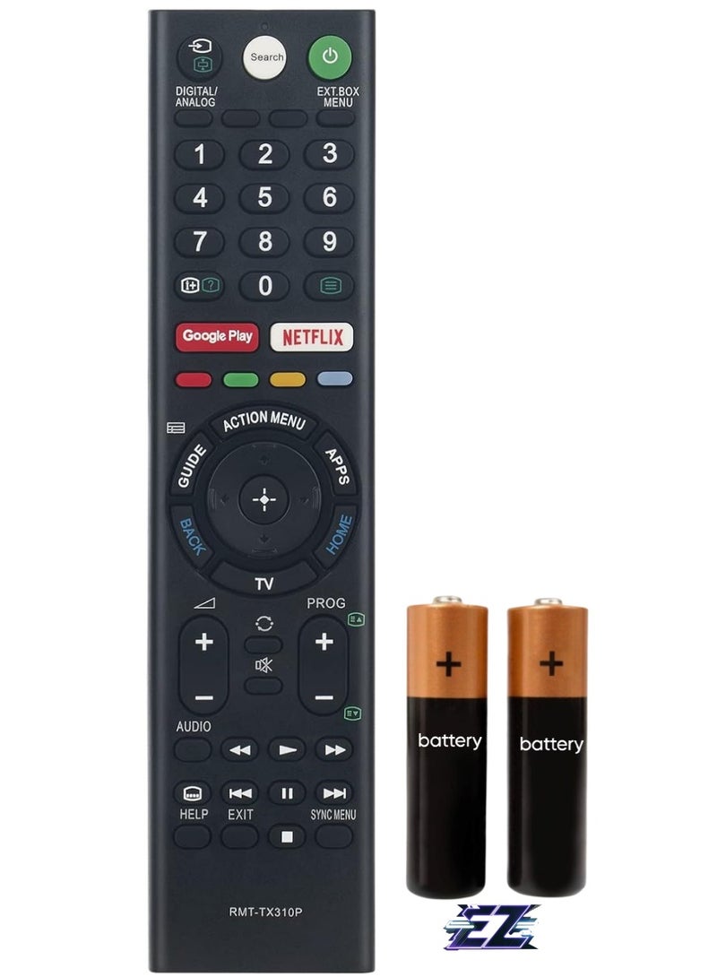 ELTRAZONE Replacement Remote Control RMF-TX310P Compatible with Sony TV KD-55X8000G KD-49X8000G KD-43X8000G KD-65X8077G KD-55X8077G KD-65X7500F KD-55X7500F KD-49X7500F KD-49X7500F 0F KD-4 3X7500F KDL-49W800F with battery - Image 1